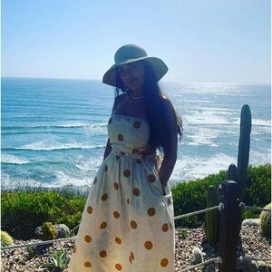 Multicolored Pleated Tiered Midi Sundress